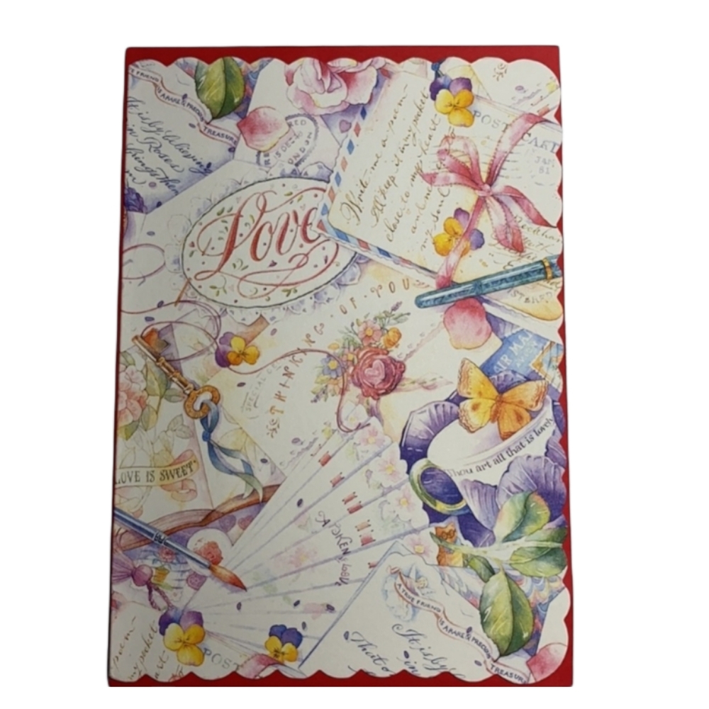 Victorian Valentines Vintage Antique Style Bundle Set Floral Art Collection - Picture 8 of 15